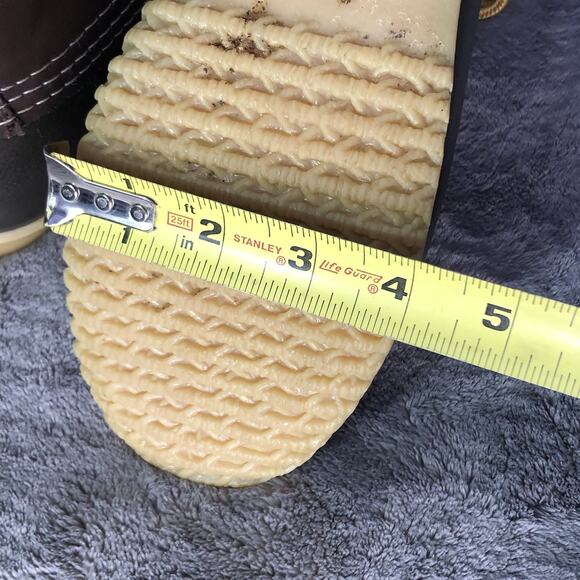 Bass Harlequin Brown Waterproof Duck Boots Womens Size 10M Rain Boots Snow Boots - Picture 7 of 11